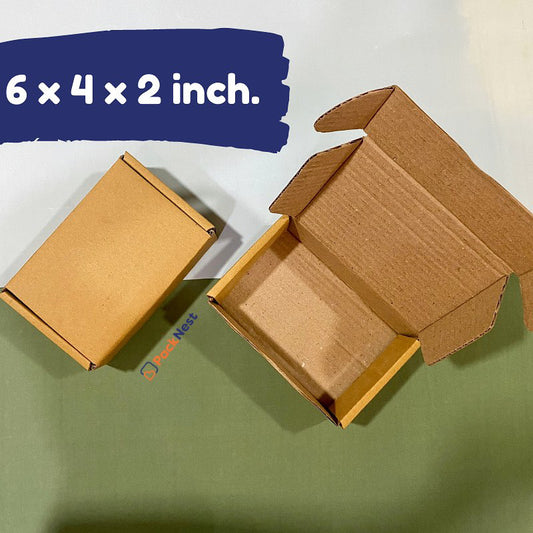 6 x 4 x 2 inch Tuck in Mailer Boxes - 3 ply
