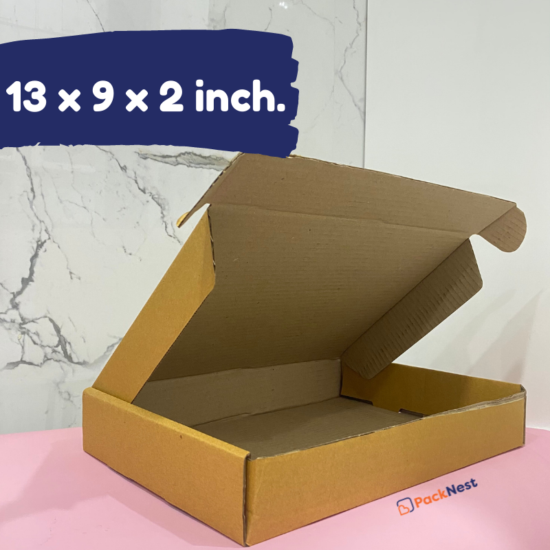 13 x 9 x 2 inch Tuck in Mailer Boxes - 3 ply