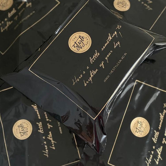 9 x 13 inch Custom Courier bags Black (Pack of 200)